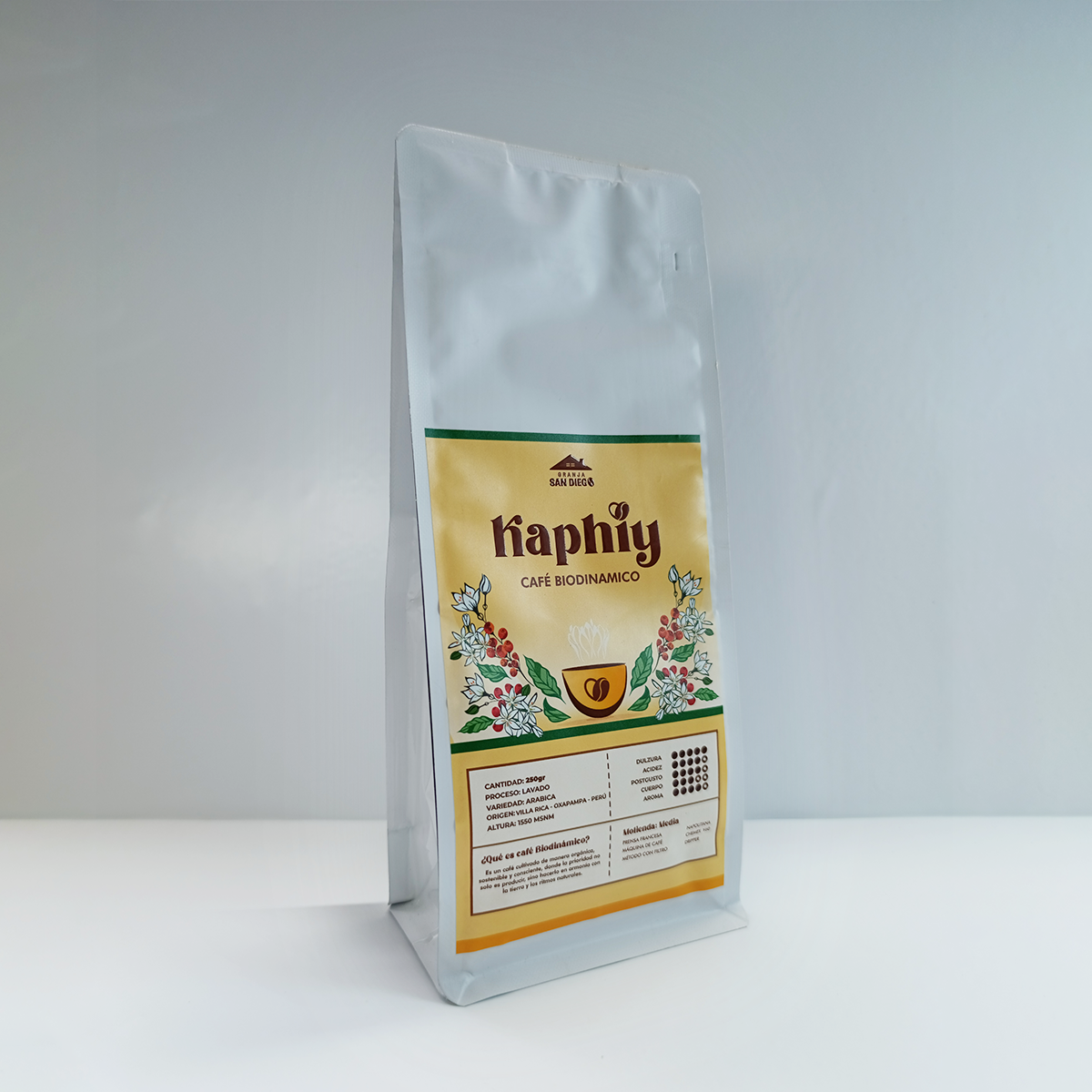 Café Biodinámico Kaphiy 250 gr - Tostado Medio