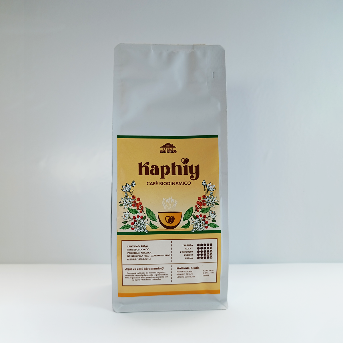 Café Biodinámico Kaphiy 250 gr - Tostado Medio